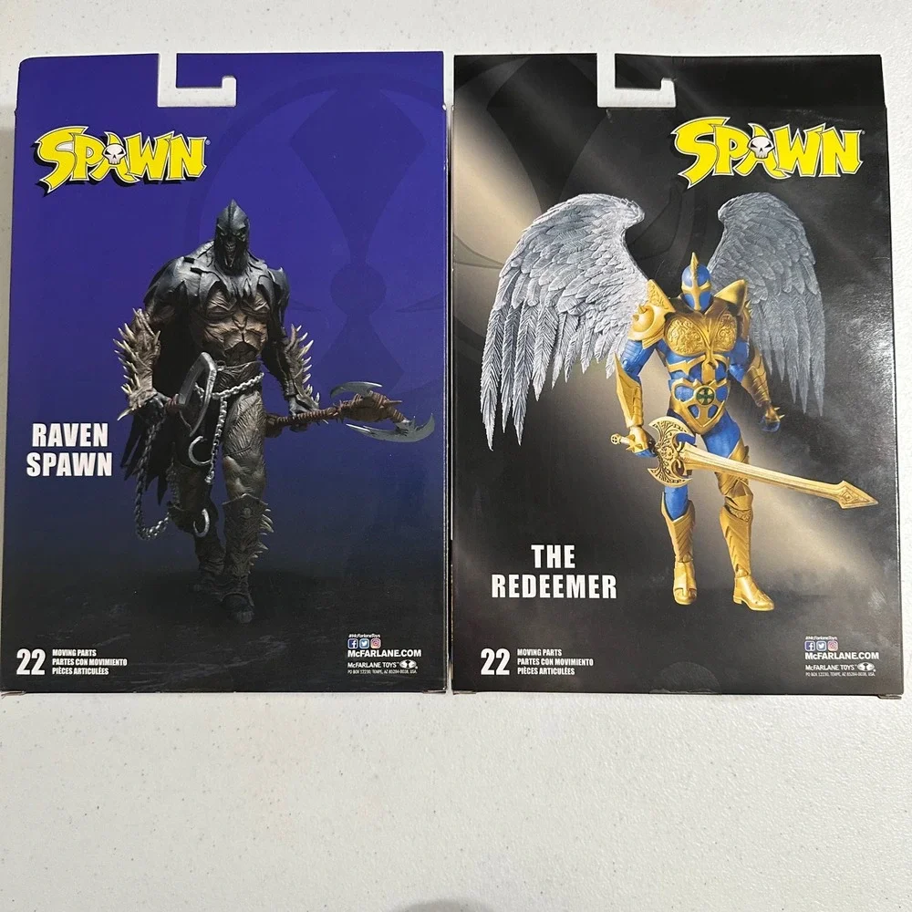 McFarlane New Action Figures Raven Spawn The Redeemer 7 Inch Set 22 Articulation